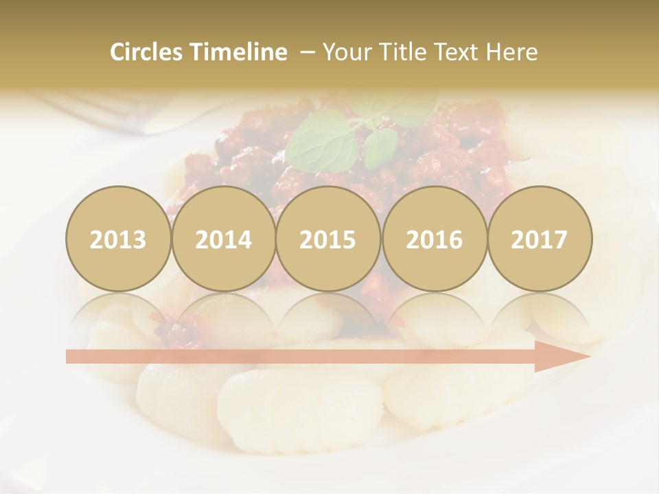 Beef Horizontal Gnocchi PowerPoint Template