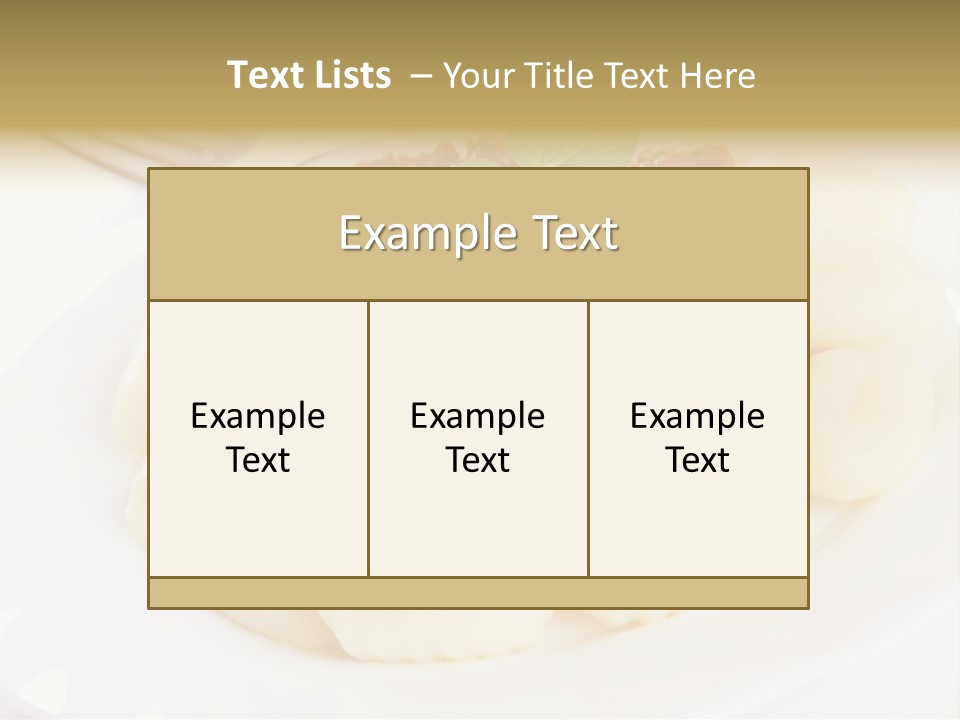 Beef Horizontal Gnocchi PowerPoint Template