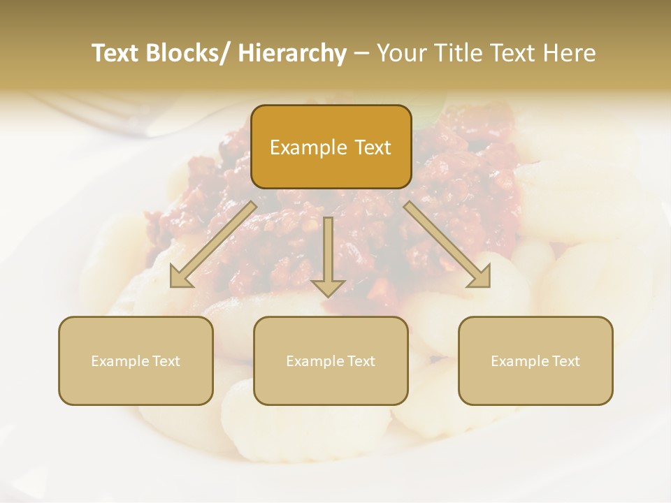 Beef Horizontal Gnocchi PowerPoint Template