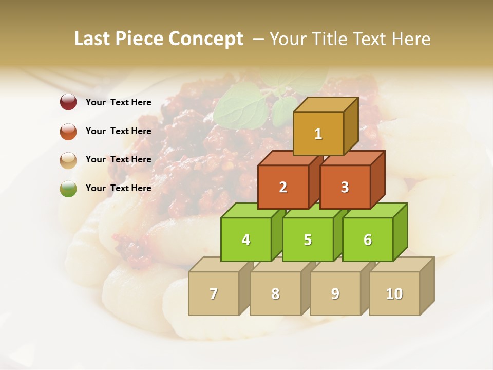 Beef Horizontal Gnocchi PowerPoint Template