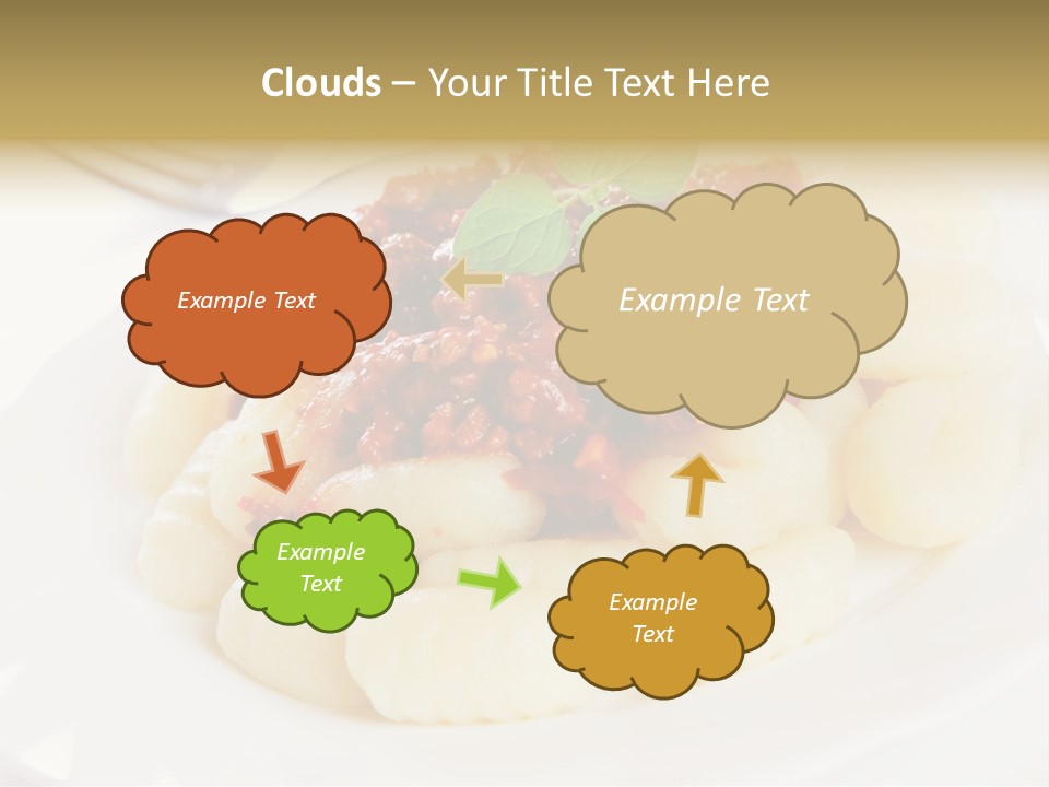 Beef Horizontal Gnocchi PowerPoint Template