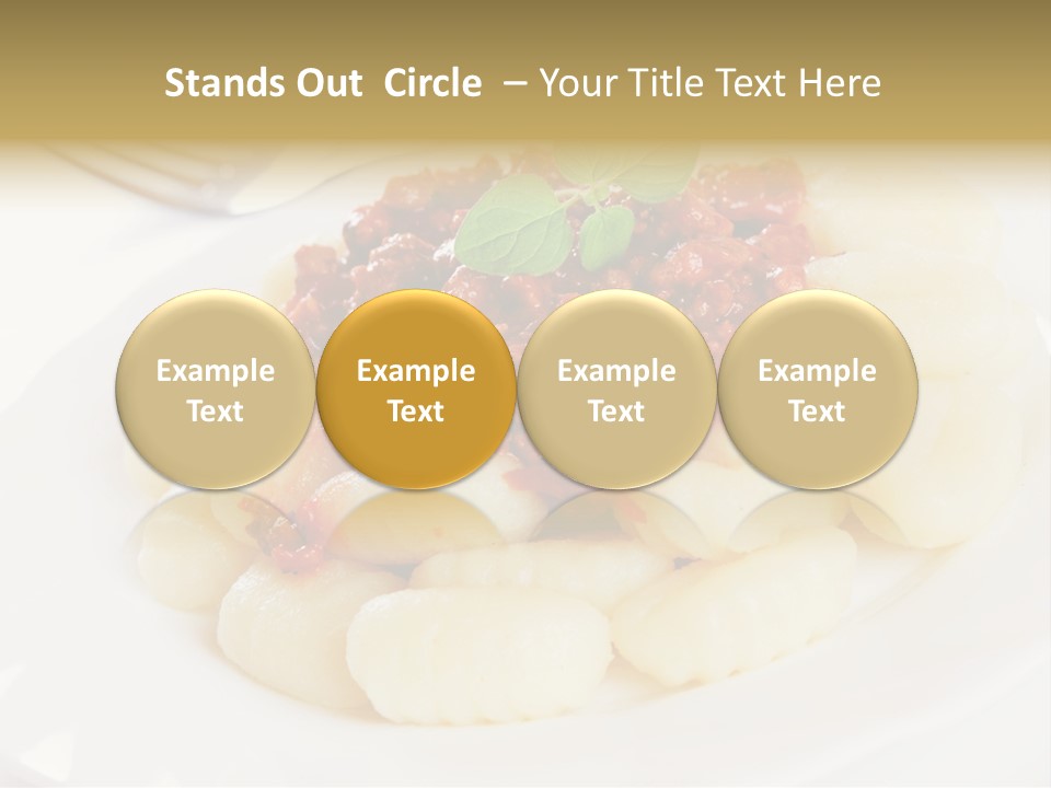 Beef Horizontal Gnocchi PowerPoint Template