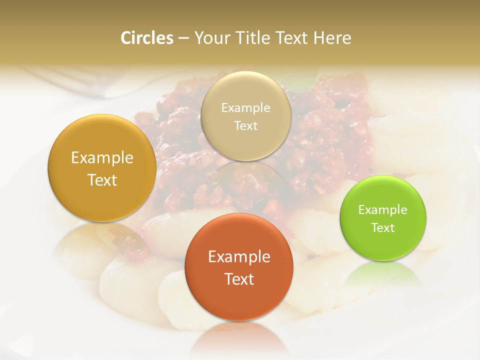 Beef Horizontal Gnocchi PowerPoint Template