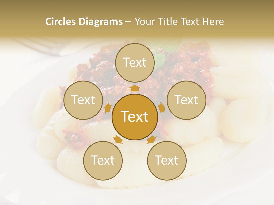 Beef Horizontal Gnocchi PowerPoint Template