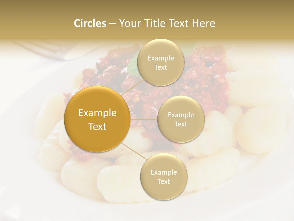 Beef Horizontal Gnocchi PowerPoint Template