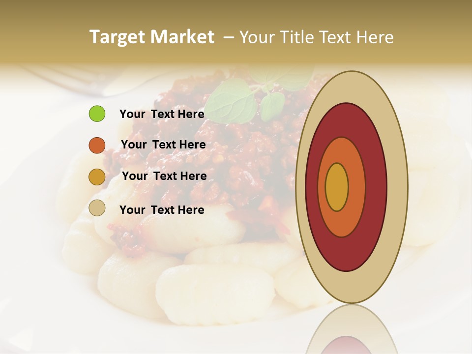 Beef Horizontal Gnocchi PowerPoint Template