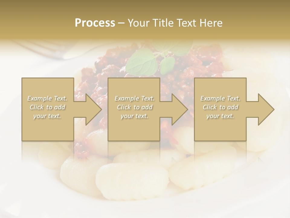 Beef Horizontal Gnocchi PowerPoint Template