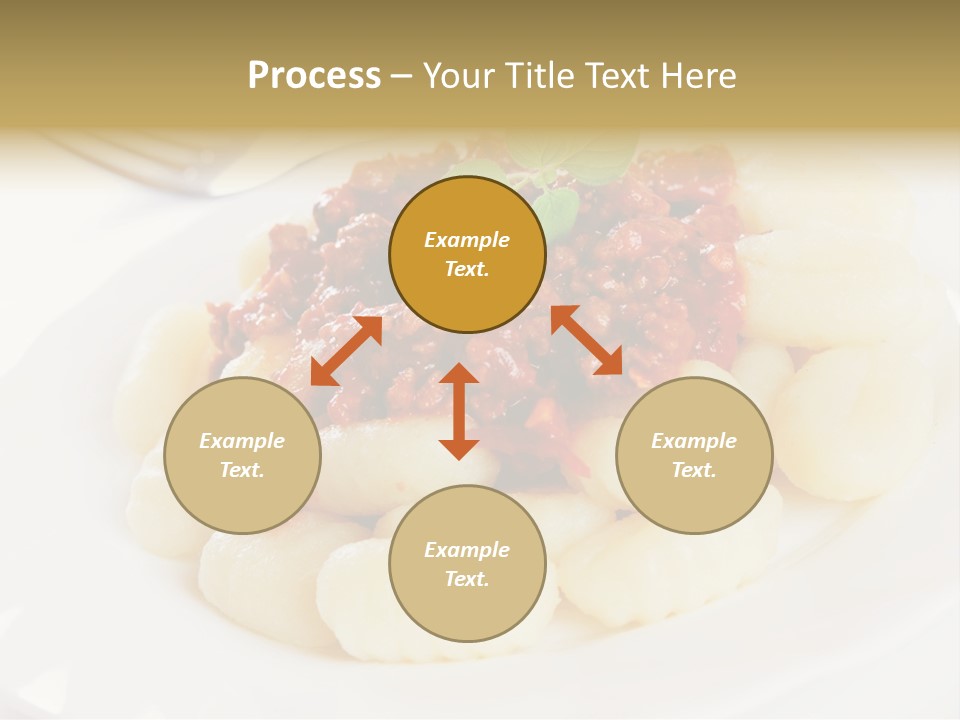 Beef Horizontal Gnocchi PowerPoint Template