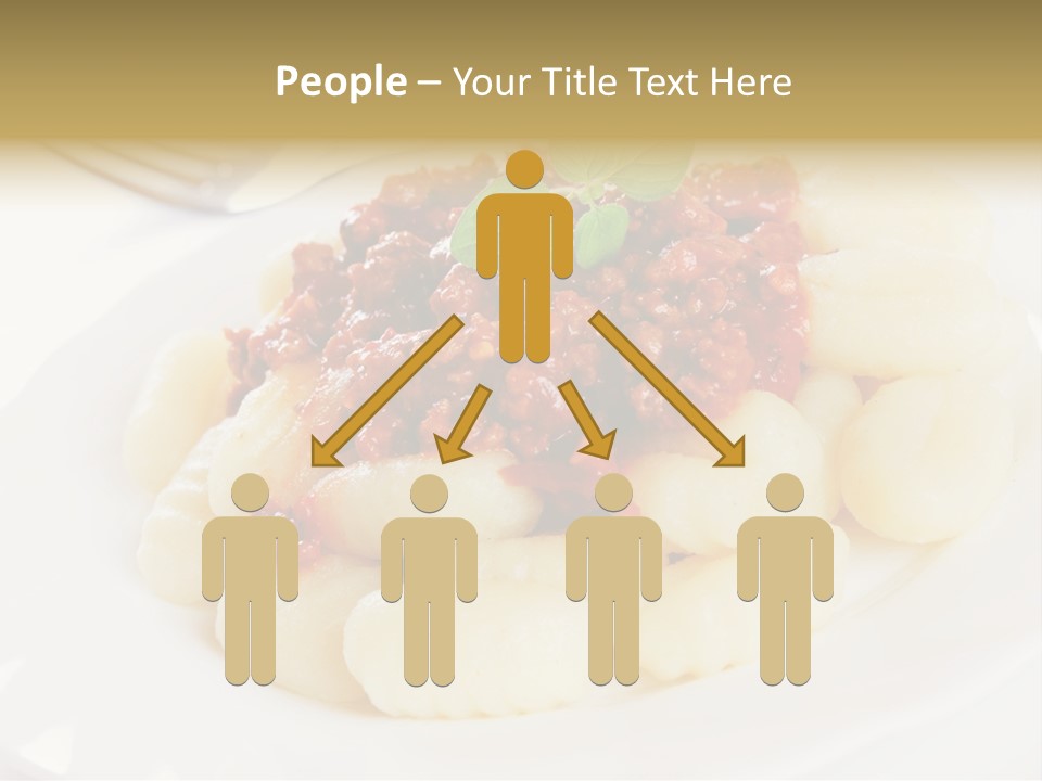 Beef Horizontal Gnocchi PowerPoint Template