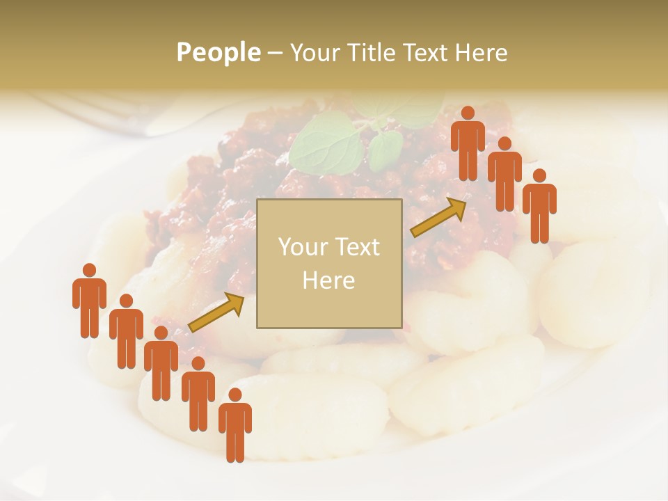 Beef Horizontal Gnocchi PowerPoint Template