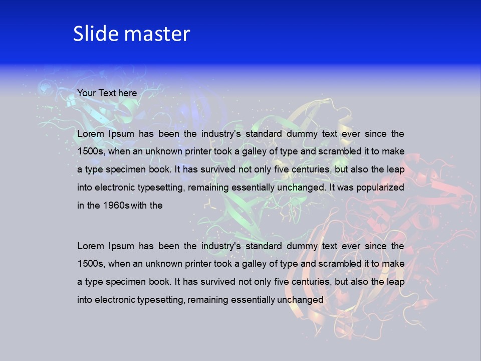 Model Science Protein PowerPoint Template