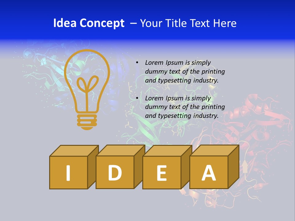 Model Science Protein PowerPoint Template