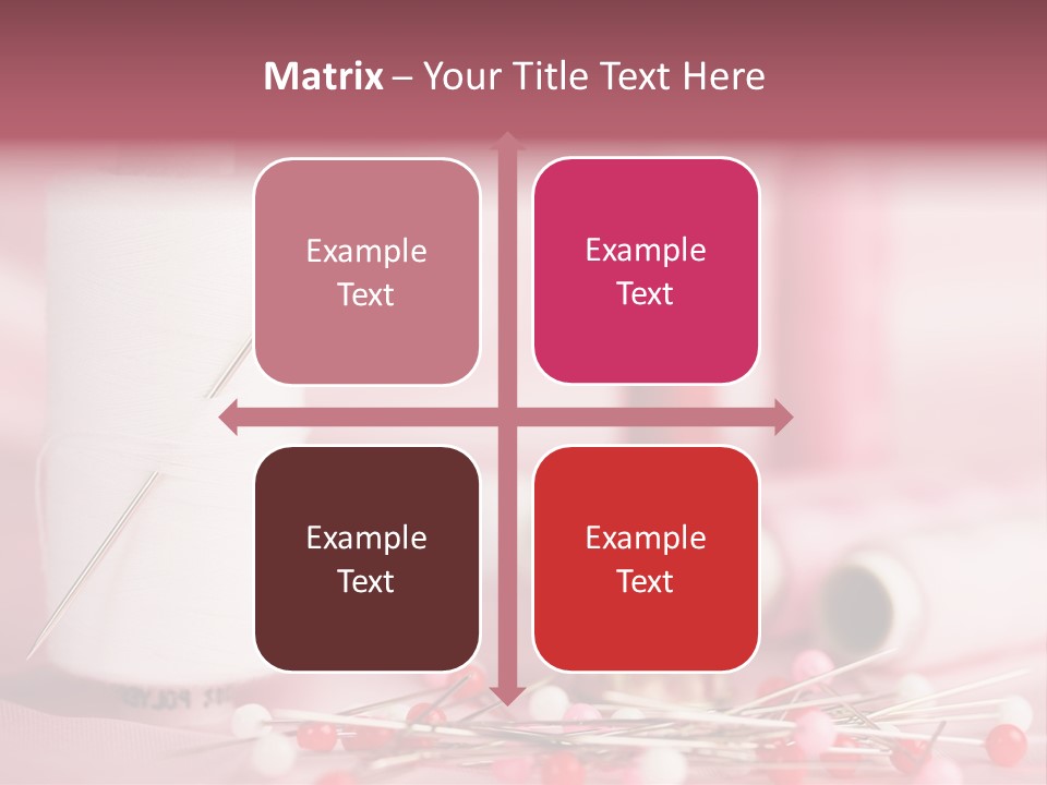 A Group Of Sewing Needles Sitting Next To A Roll Of Thread PowerPoint Template