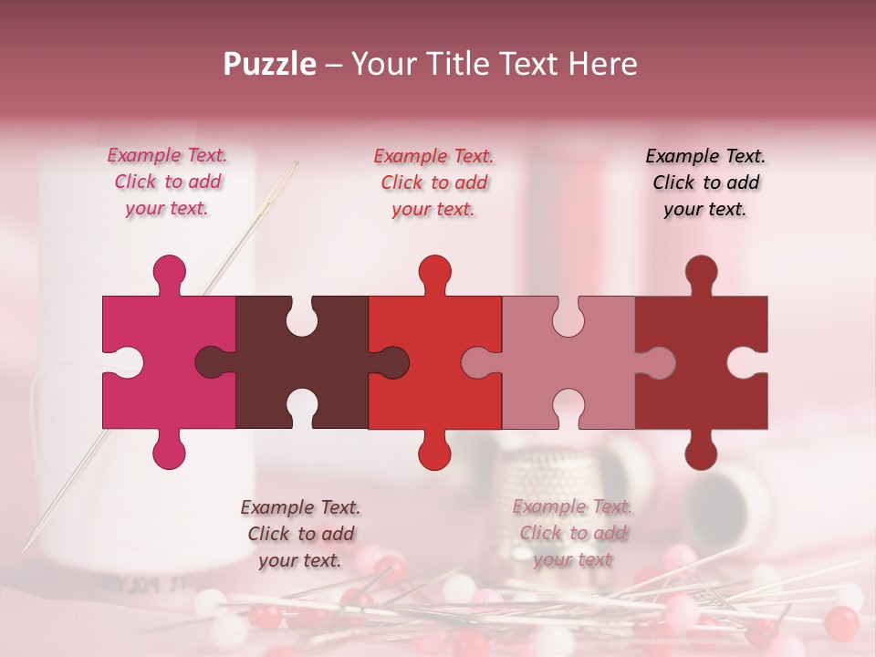 A Group Of Sewing Needles Sitting Next To A Roll Of Thread PowerPoint Template