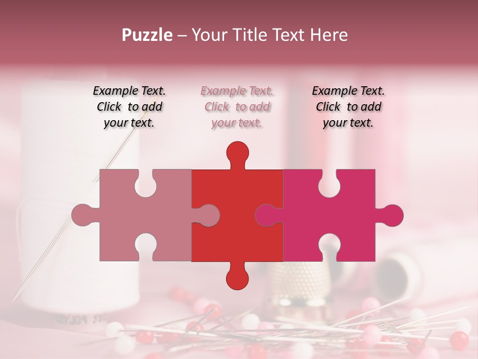 A Group Of Sewing Needles Sitting Next To A Roll Of Thread PowerPoint Template