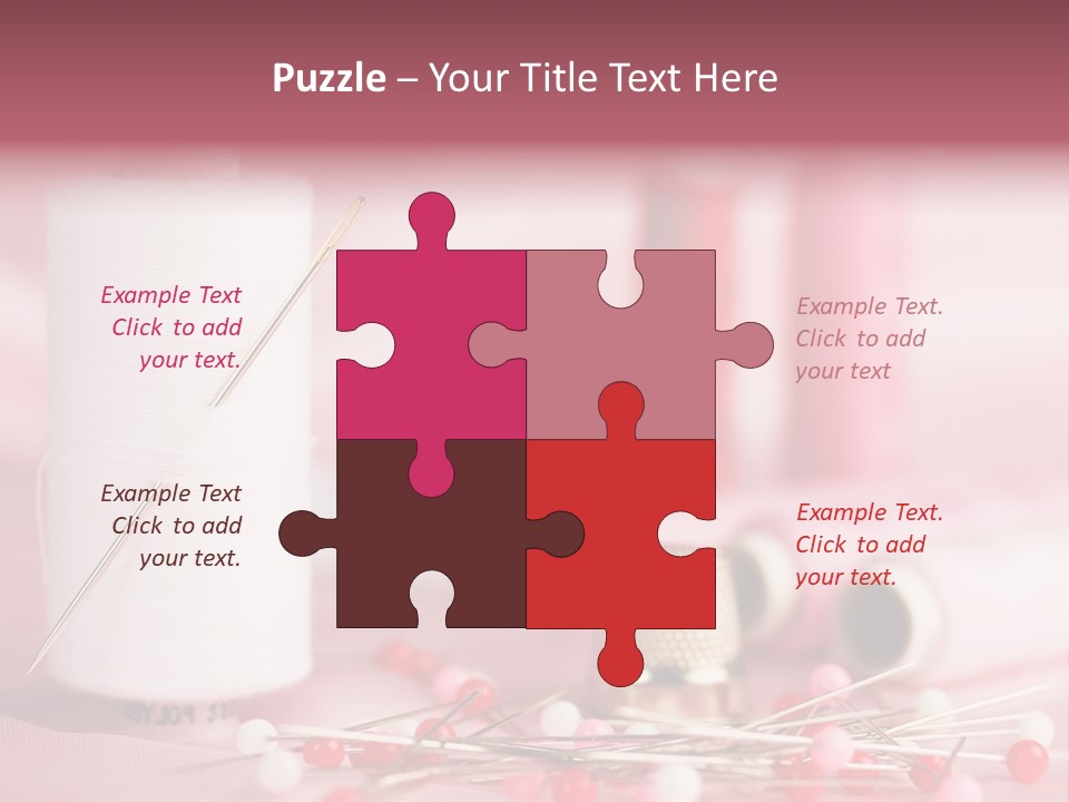 A Group Of Sewing Needles Sitting Next To A Roll Of Thread PowerPoint Template