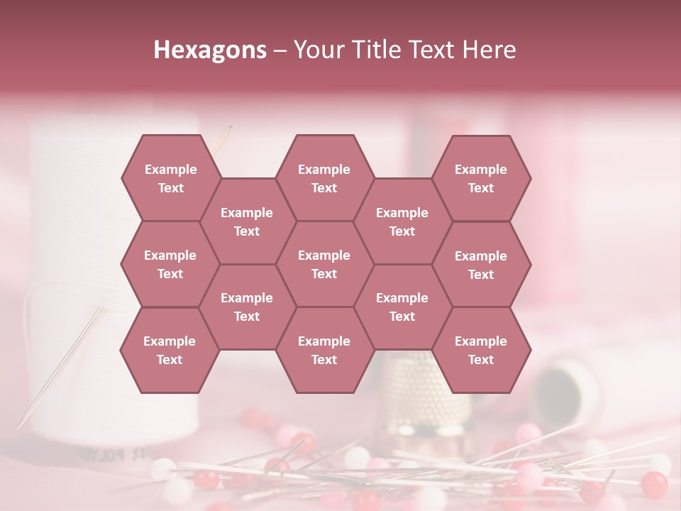 A Group Of Sewing Needles Sitting Next To A Roll Of Thread PowerPoint Template