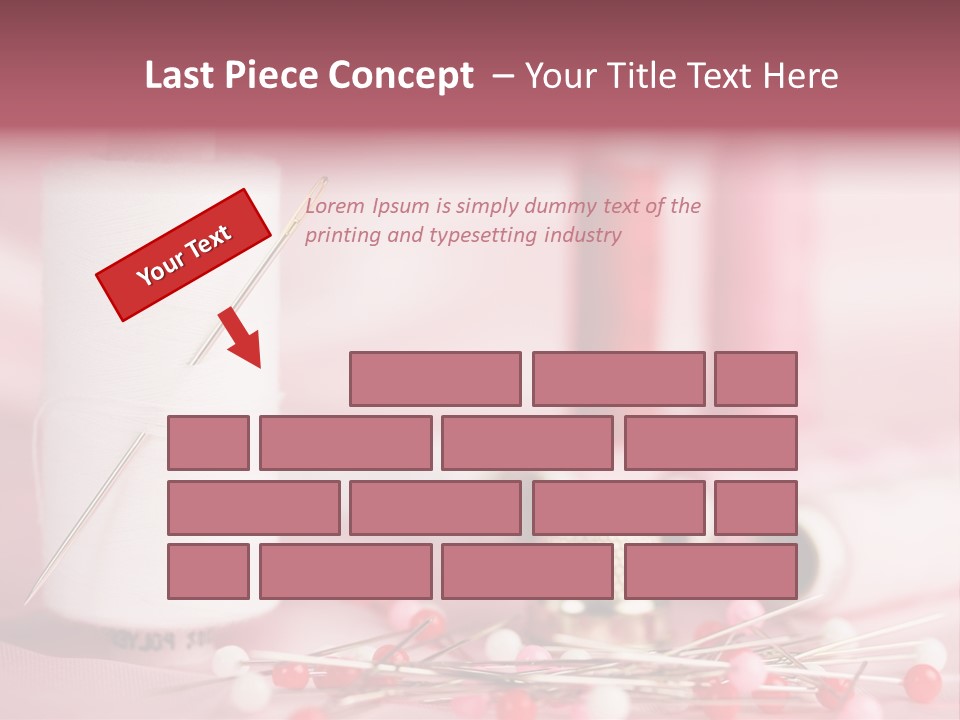 A Group Of Sewing Needles Sitting Next To A Roll Of Thread PowerPoint Template