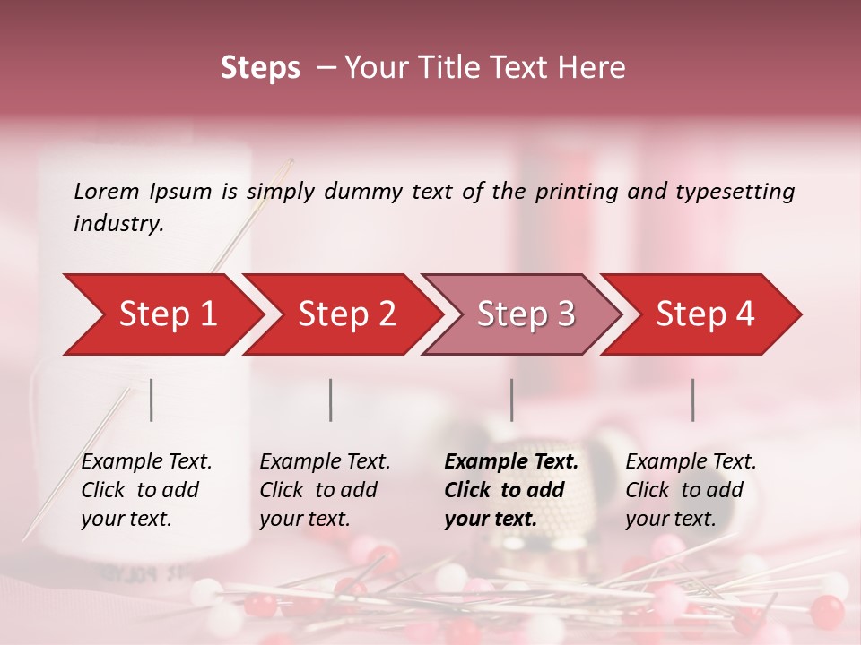 A Group Of Sewing Needles Sitting Next To A Roll Of Thread PowerPoint Template