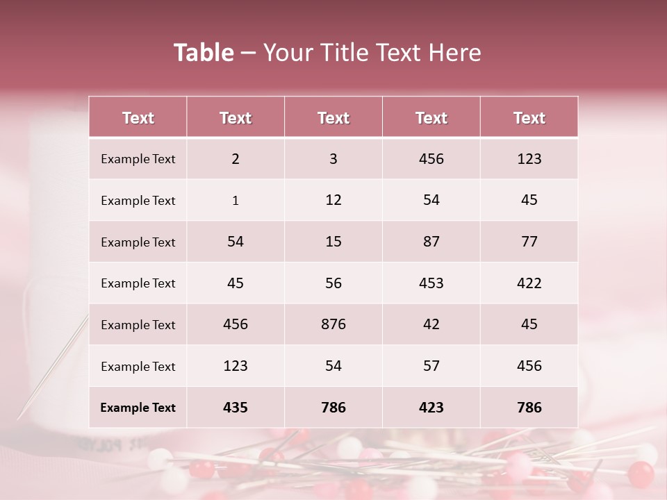 A Group Of Sewing Needles Sitting Next To A Roll Of Thread PowerPoint Template