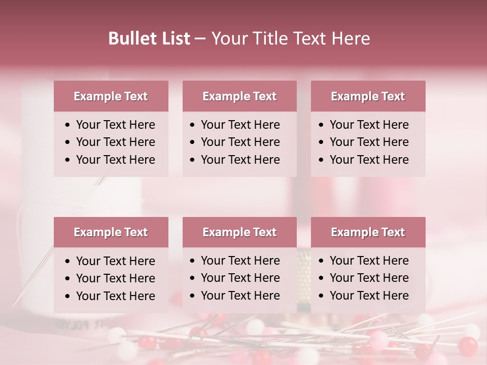 A Group Of Sewing Needles Sitting Next To A Roll Of Thread PowerPoint Template