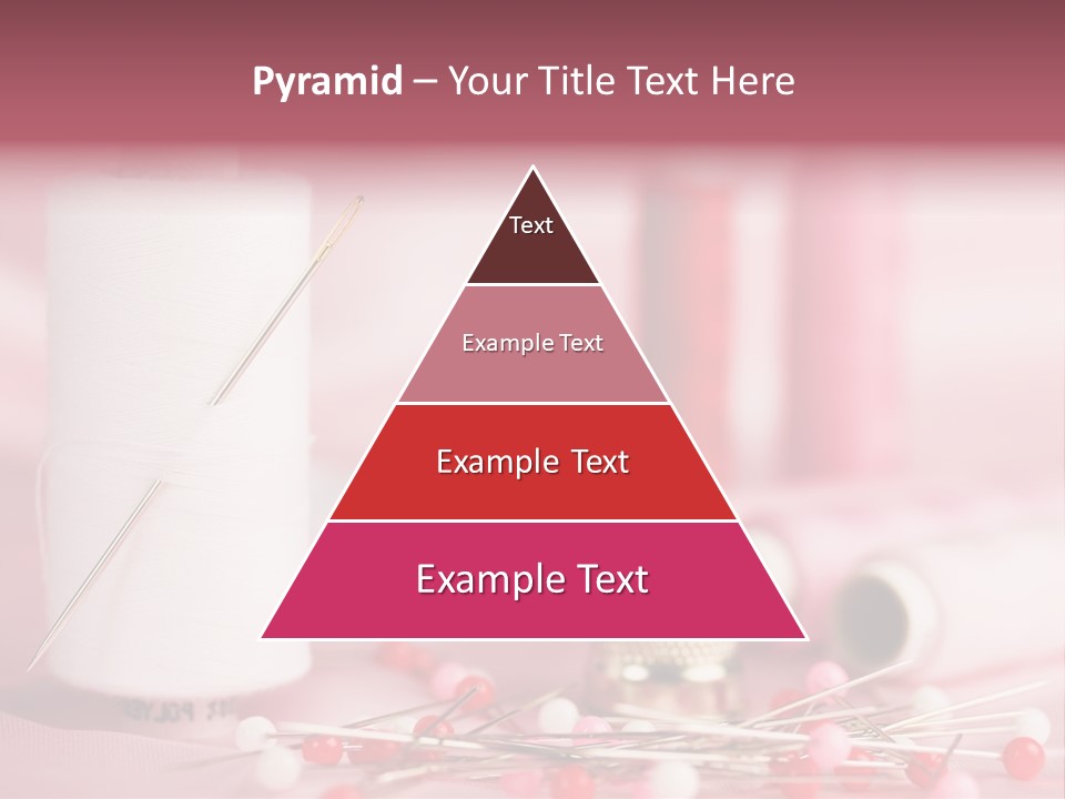 A Group Of Sewing Needles Sitting Next To A Roll Of Thread PowerPoint Template