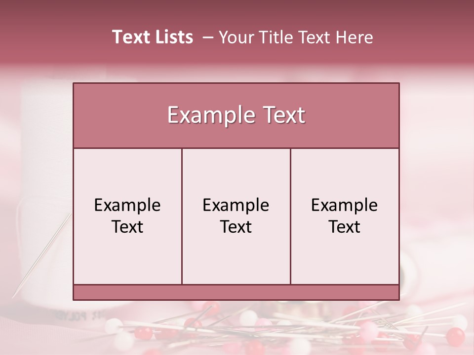 A Group Of Sewing Needles Sitting Next To A Roll Of Thread PowerPoint Template
