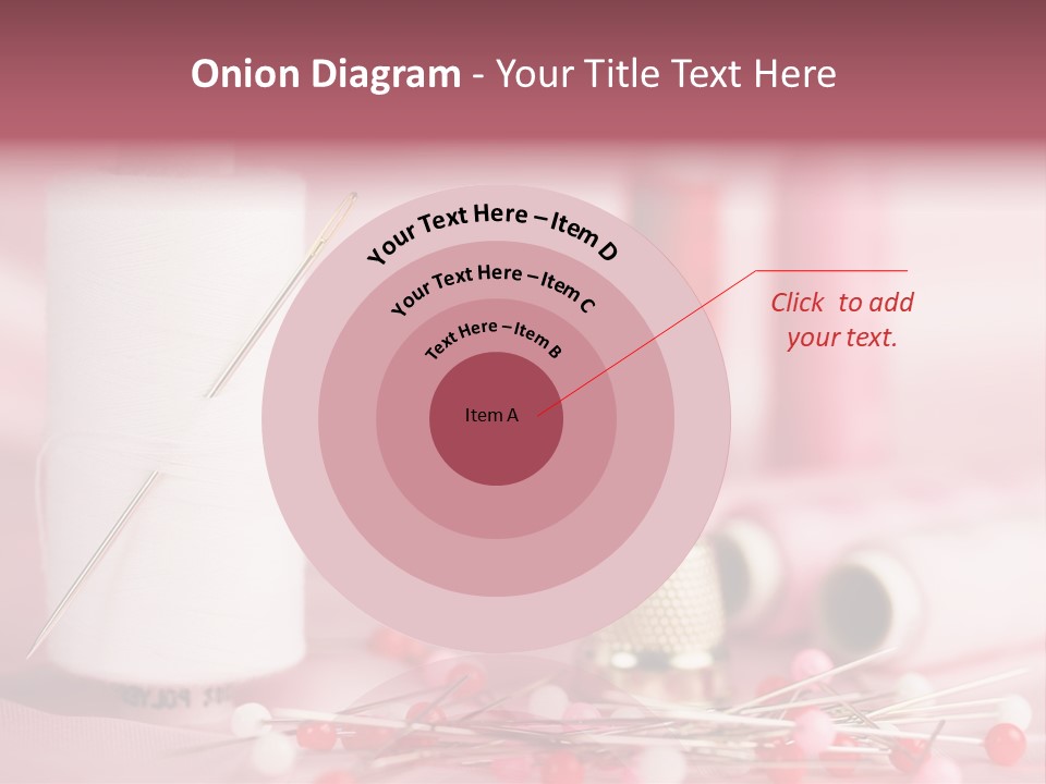 A Group Of Sewing Needles Sitting Next To A Roll Of Thread PowerPoint Template