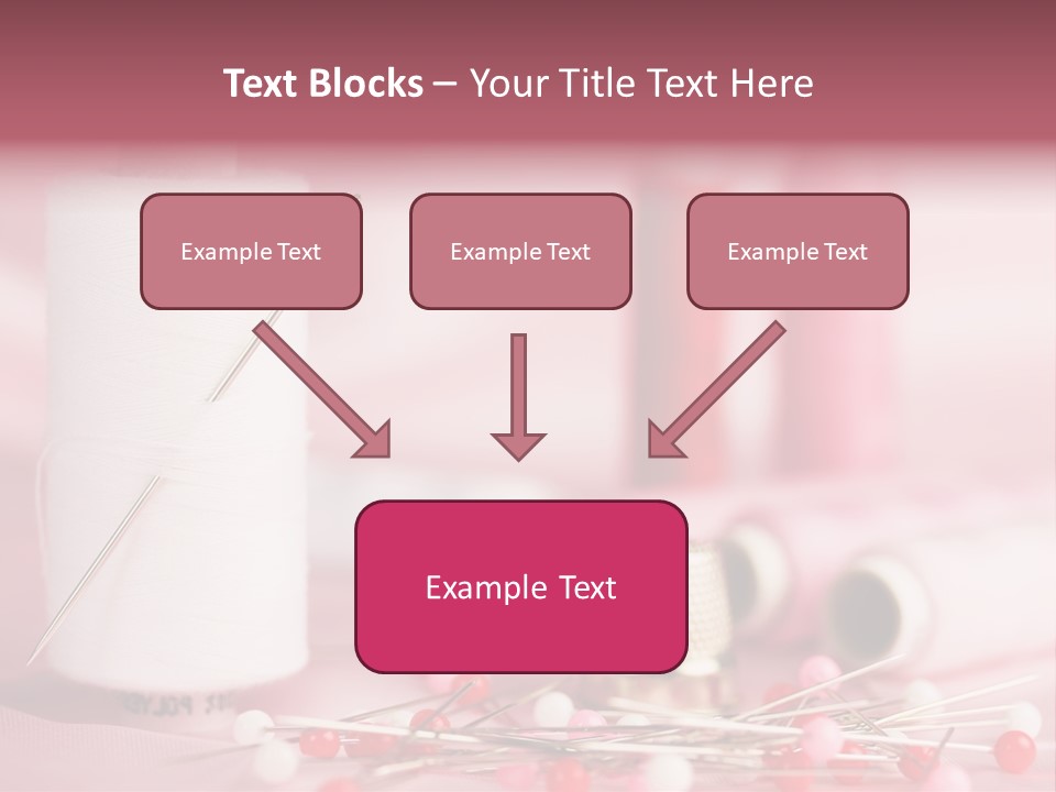 A Group Of Sewing Needles Sitting Next To A Roll Of Thread PowerPoint Template