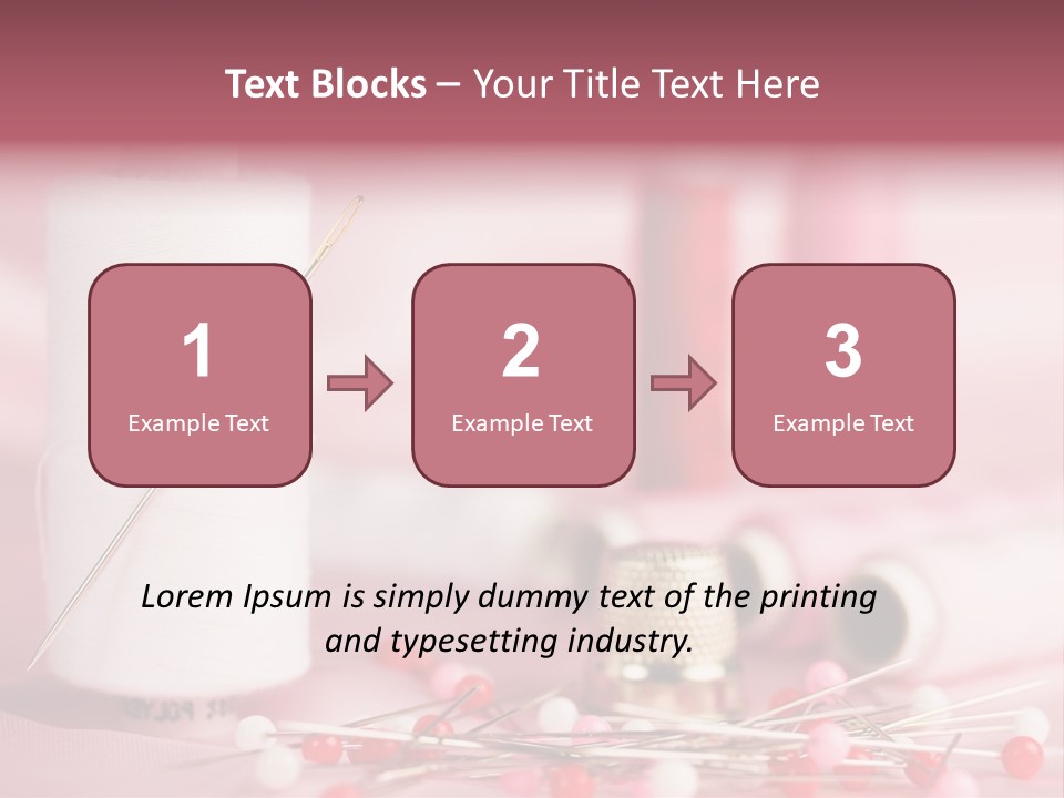 A Group Of Sewing Needles Sitting Next To A Roll Of Thread PowerPoint Template