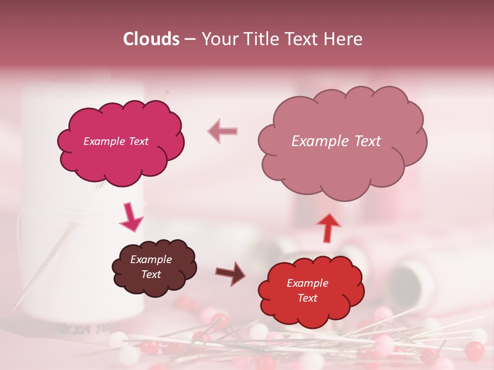 A Group Of Sewing Needles Sitting Next To A Roll Of Thread PowerPoint Template