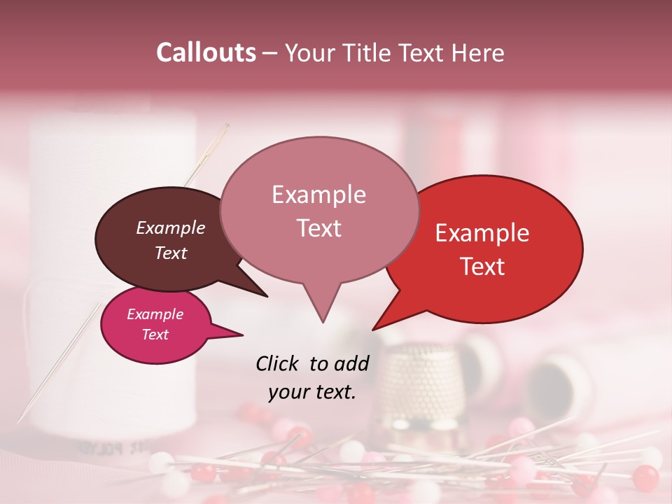 A Group Of Sewing Needles Sitting Next To A Roll Of Thread PowerPoint Template