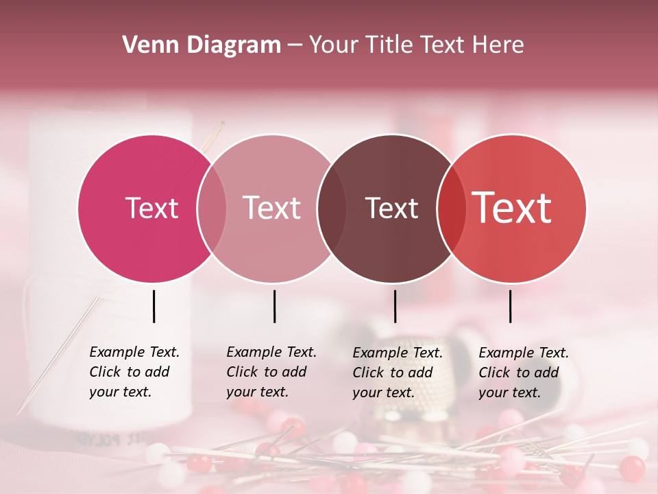 A Group Of Sewing Needles Sitting Next To A Roll Of Thread PowerPoint Template