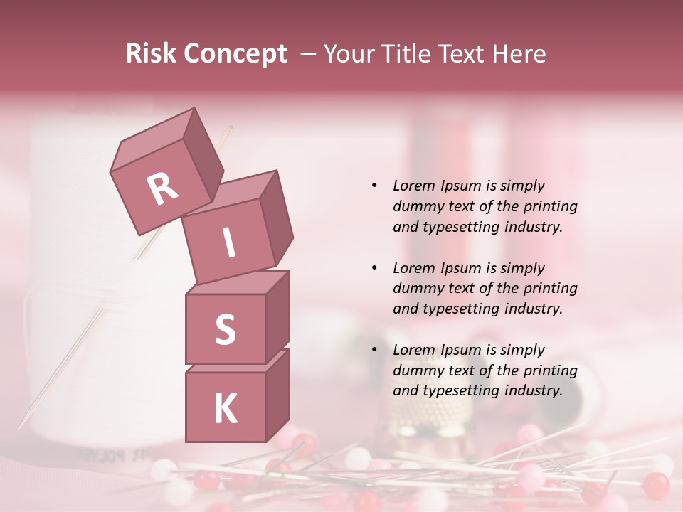 A Group Of Sewing Needles Sitting Next To A Roll Of Thread PowerPoint Template