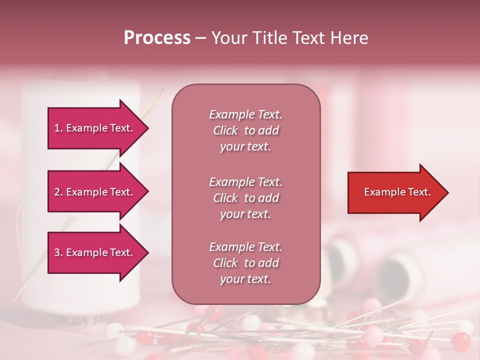 A Group Of Sewing Needles Sitting Next To A Roll Of Thread PowerPoint Template