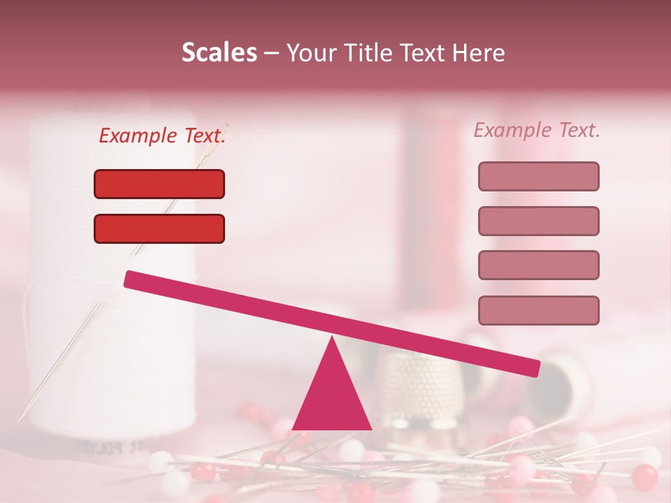 A Group Of Sewing Needles Sitting Next To A Roll Of Thread PowerPoint Template