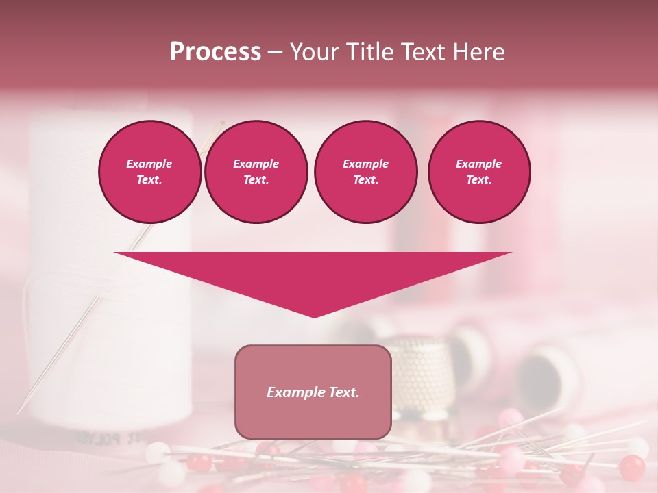 A Group Of Sewing Needles Sitting Next To A Roll Of Thread PowerPoint Template