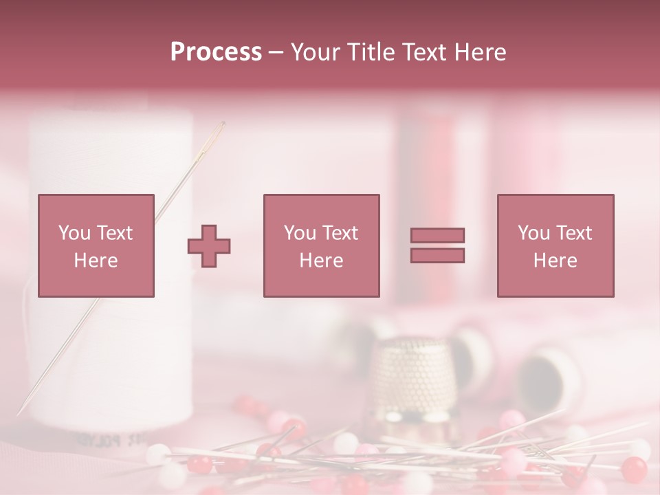 A Group Of Sewing Needles Sitting Next To A Roll Of Thread PowerPoint Template