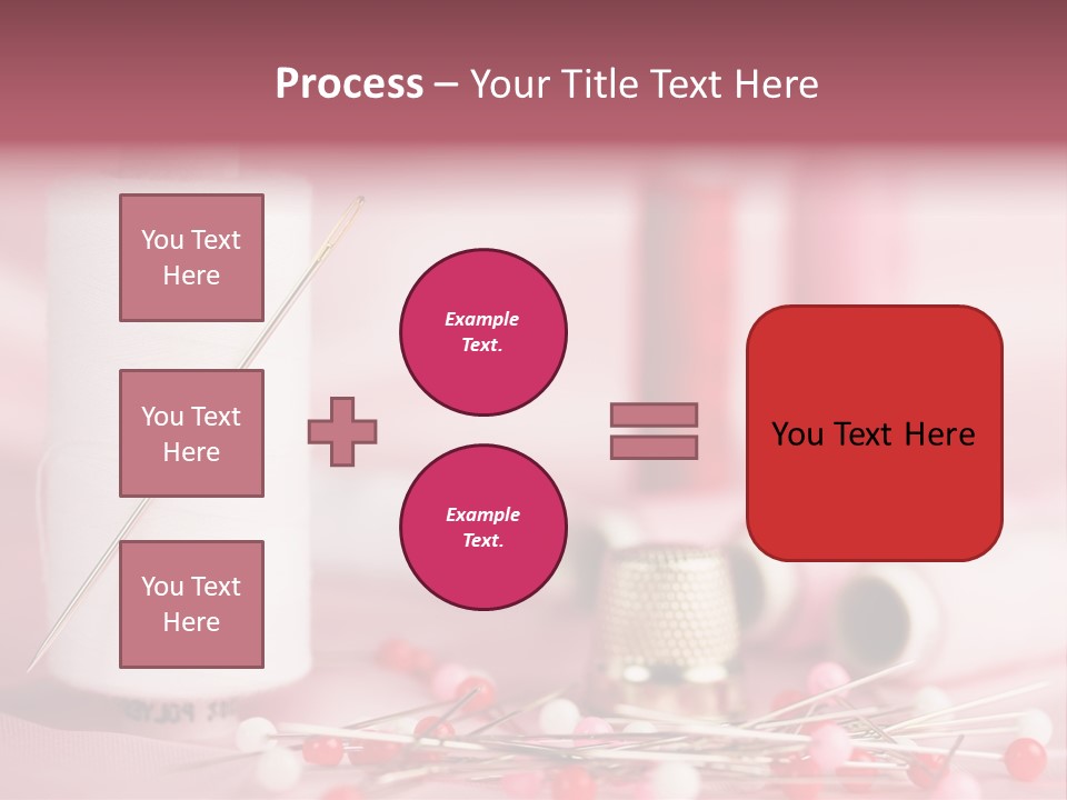 A Group Of Sewing Needles Sitting Next To A Roll Of Thread PowerPoint Template