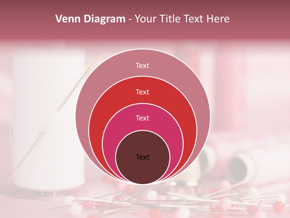 A Group Of Sewing Needles Sitting Next To A Roll Of Thread PowerPoint Template