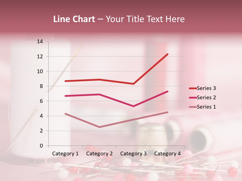A Group Of Sewing Needles Sitting Next To A Roll Of Thread PowerPoint Template