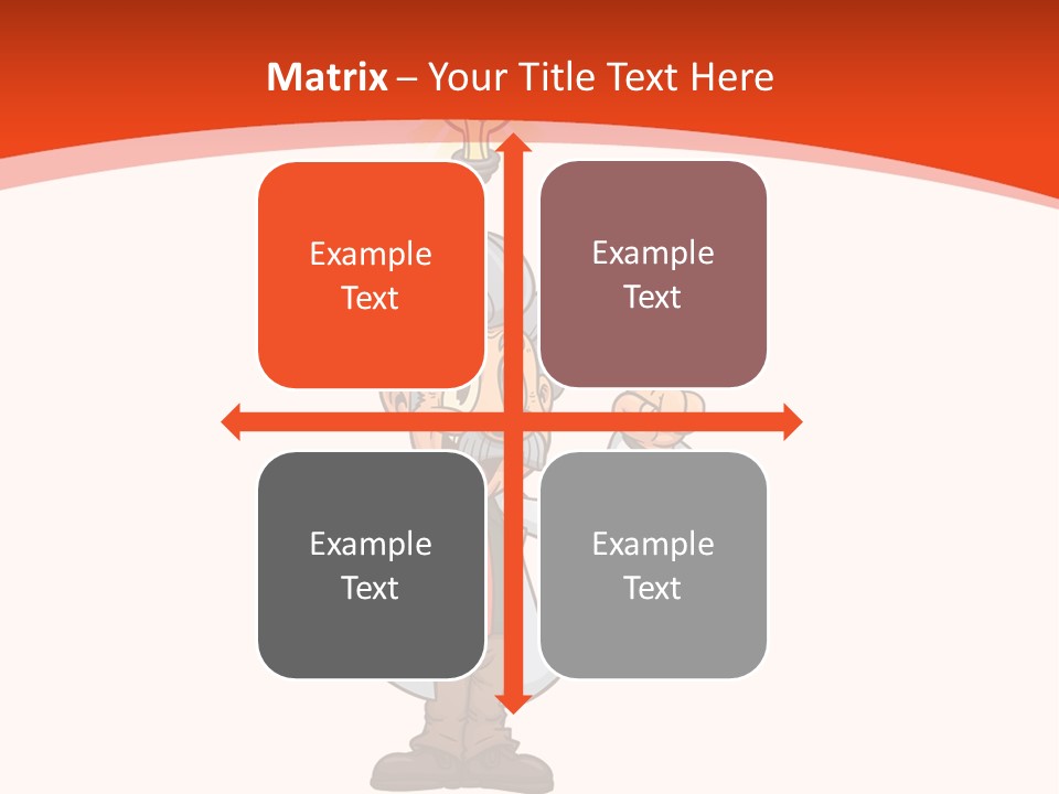 Gradient Standing Teacher PowerPoint Template