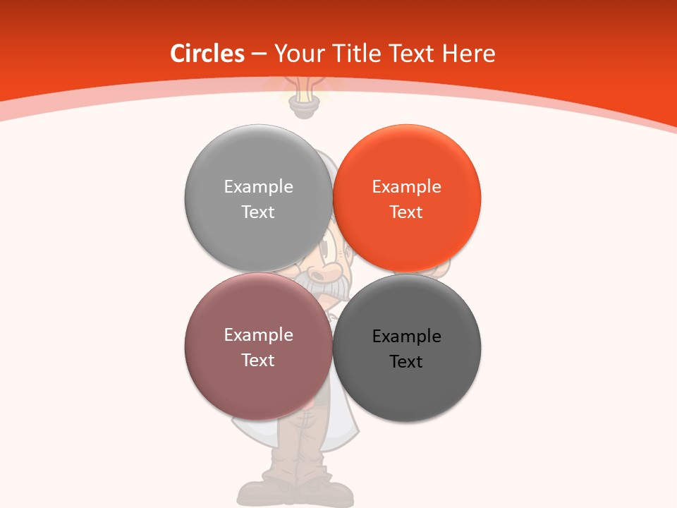 Gradient Standing Teacher PowerPoint Template