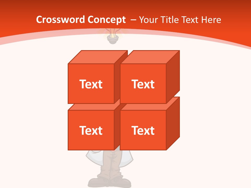 Gradient Standing Teacher PowerPoint Template