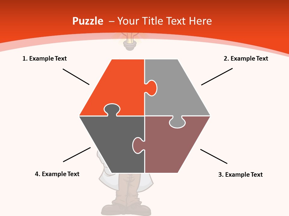 Gradient Standing Teacher PowerPoint Template