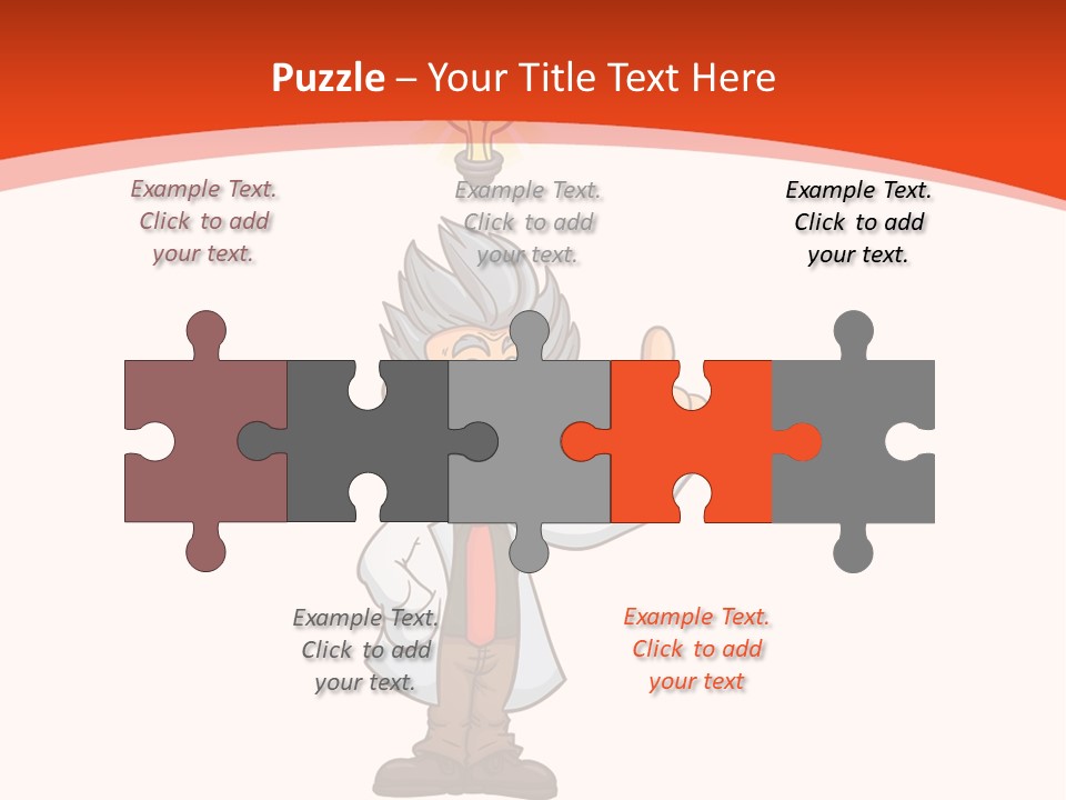 Gradient Standing Teacher PowerPoint Template