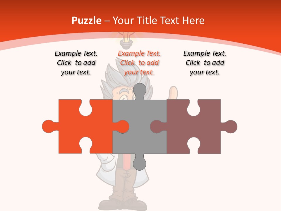 Gradient Standing Teacher PowerPoint Template