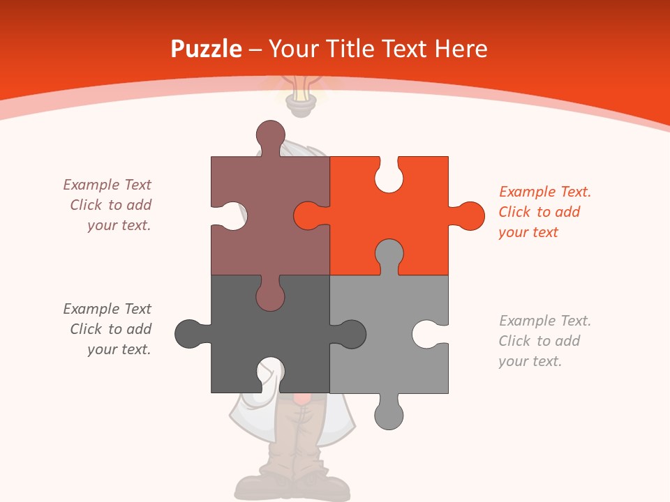 Gradient Standing Teacher PowerPoint Template