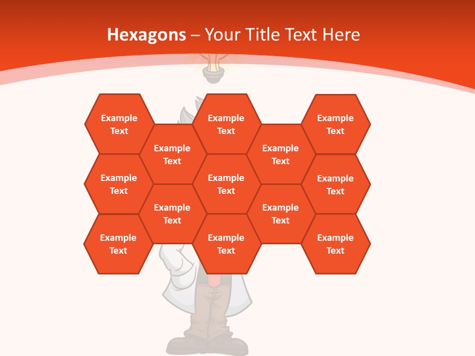 Gradient Standing Teacher PowerPoint Template