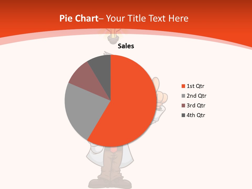 Gradient Standing Teacher PowerPoint Template